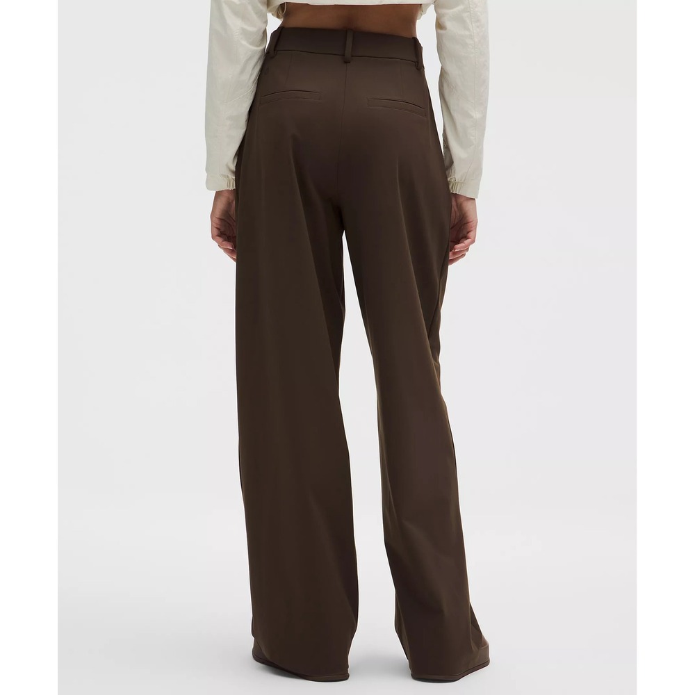 952-Lululemon-Daydrift High-Rise Wide-Leg Trouser Regular-Walnut Crunch-31.5" - Picture 3 of 6